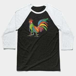 Punky Rooster Solo Baseball T-Shirt